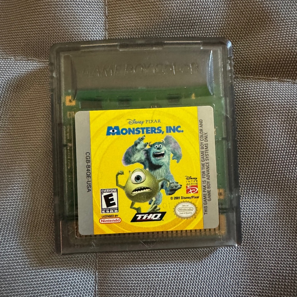 Monsters Inc Gameboy Game